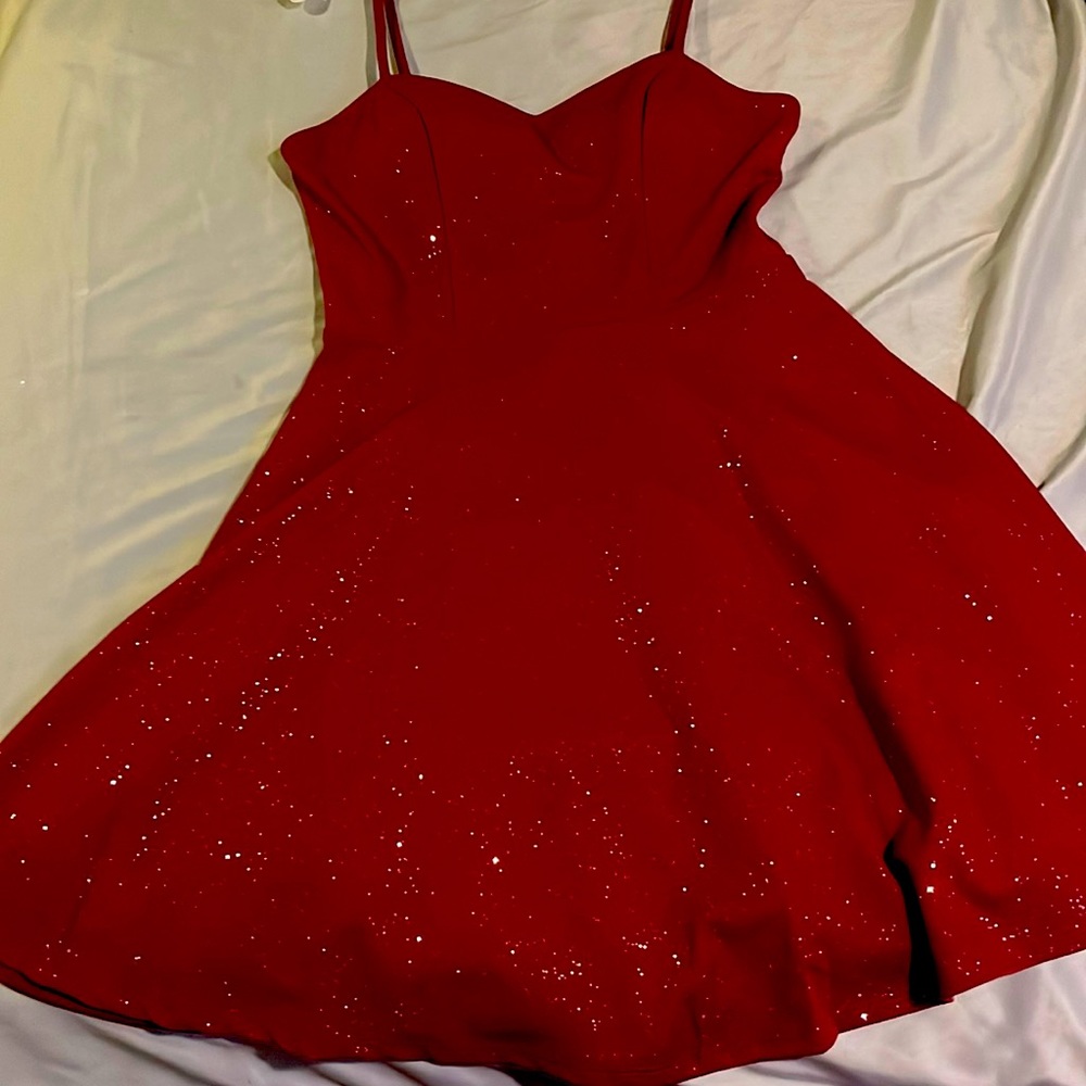 Dark red homecoming dress